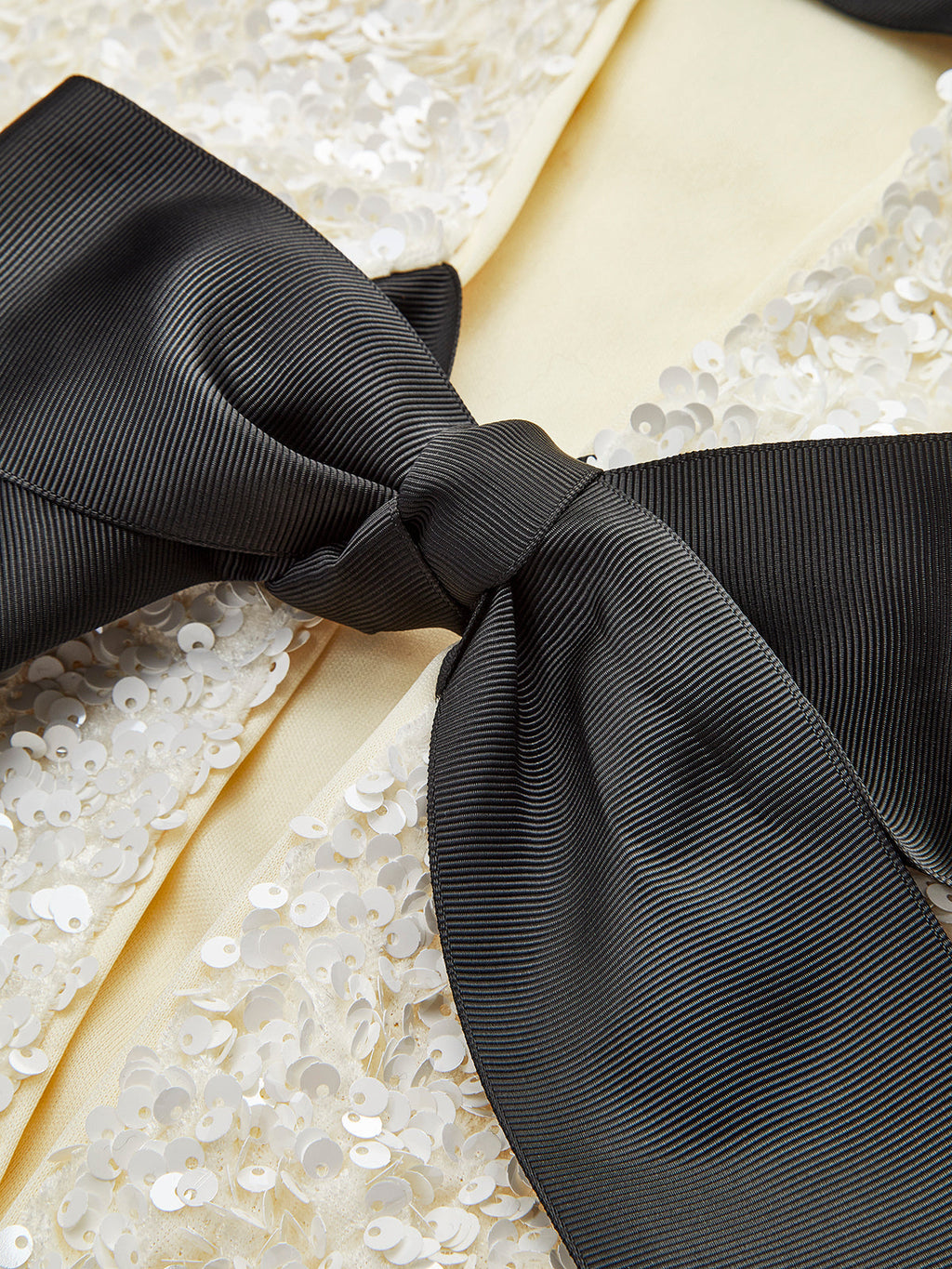Lella | Jacket with Sequins Texturizzate & Detail Bow Velvet