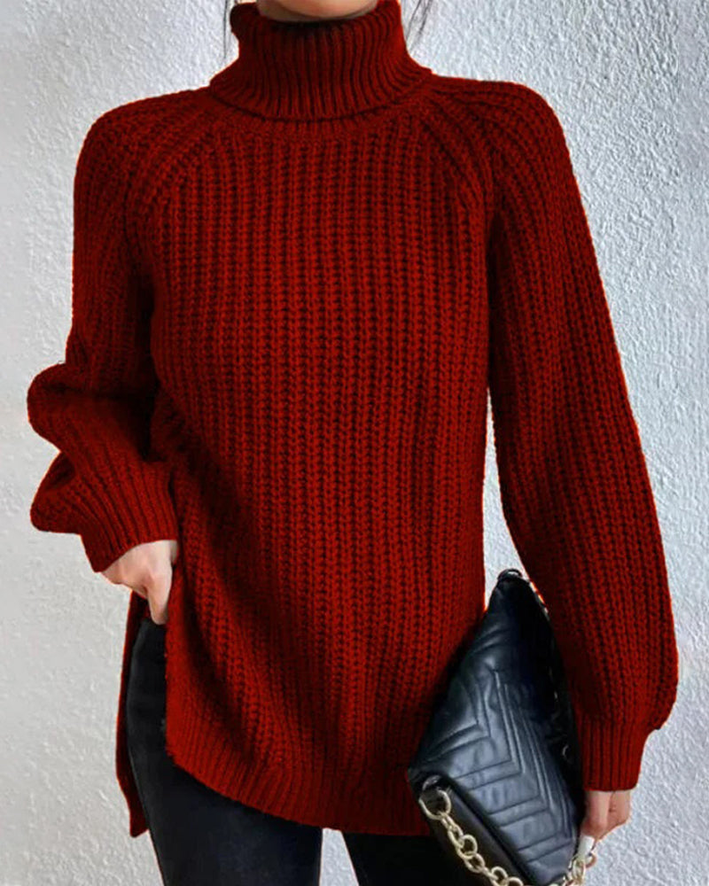Liliana | Classic Ribbed Turtleneck Sweater