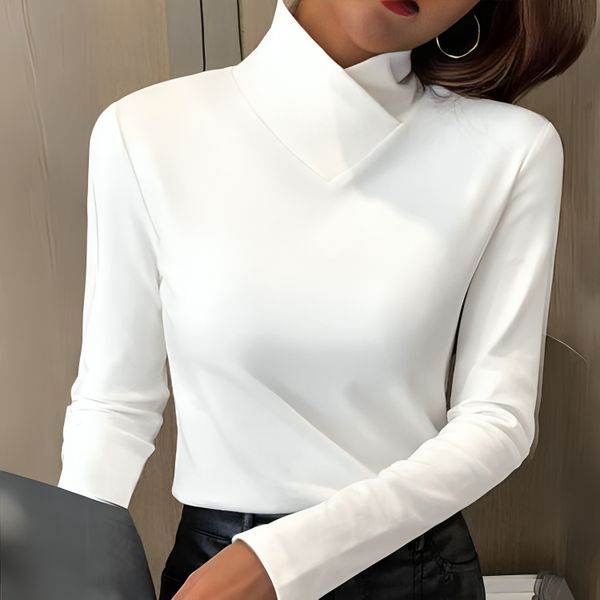 Natalia | Pullover Tailored Sweater with Turtleneck