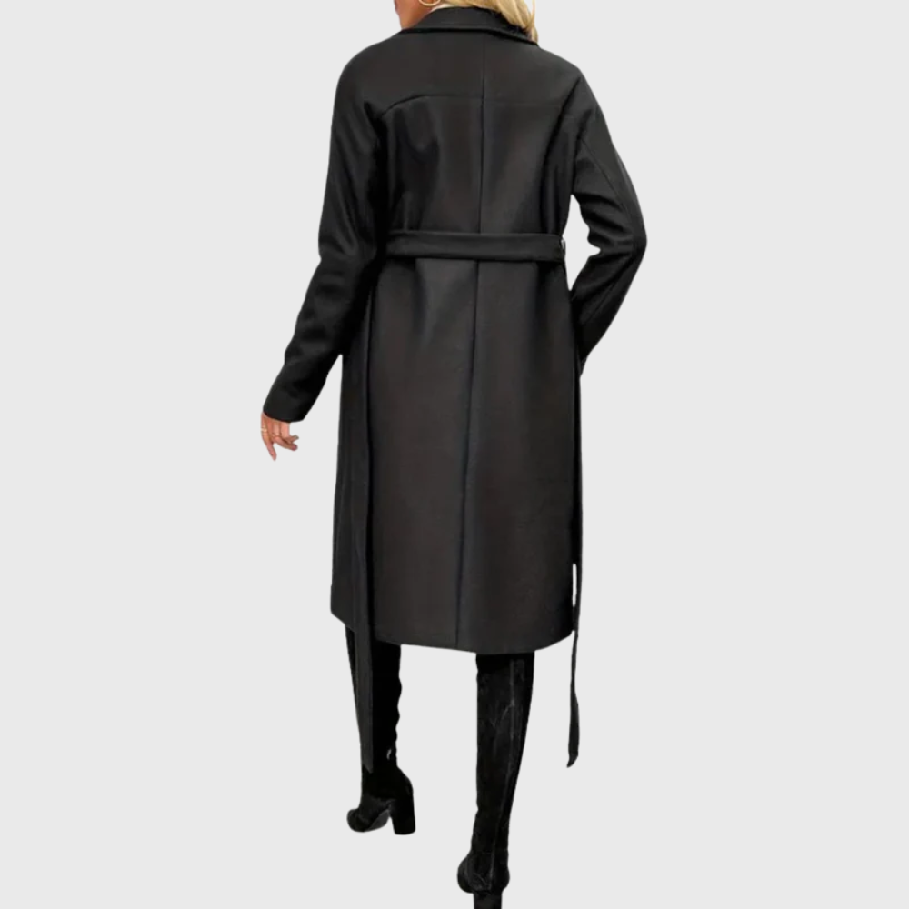 Graziella | Winter Long Trench Coat with Belt & Imbottitura