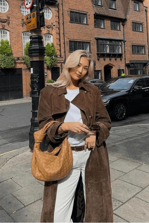 Morena | Maxi Suede Vegano Trench Coat