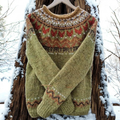 Nunzia | Wool Blend Sweater with Classic Woven Pattern