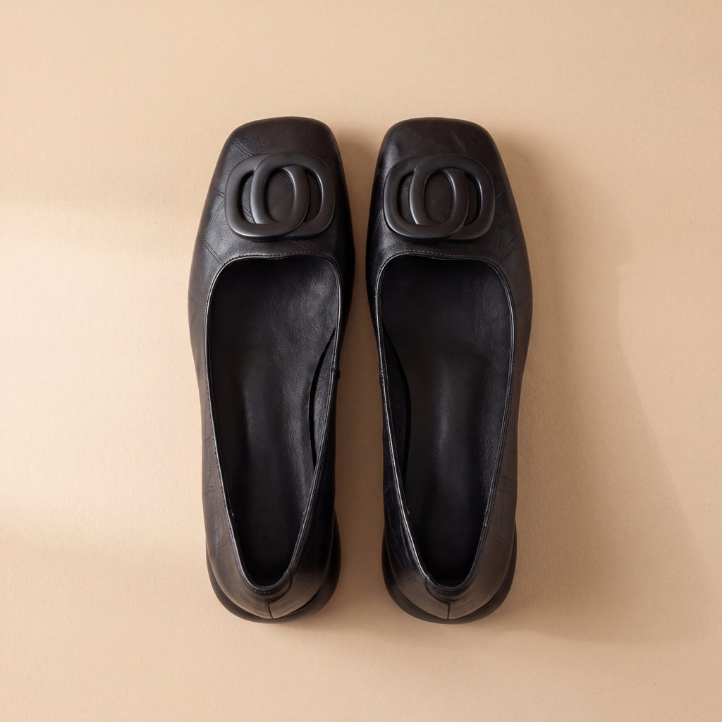 Opium | Leather Ballet Flats