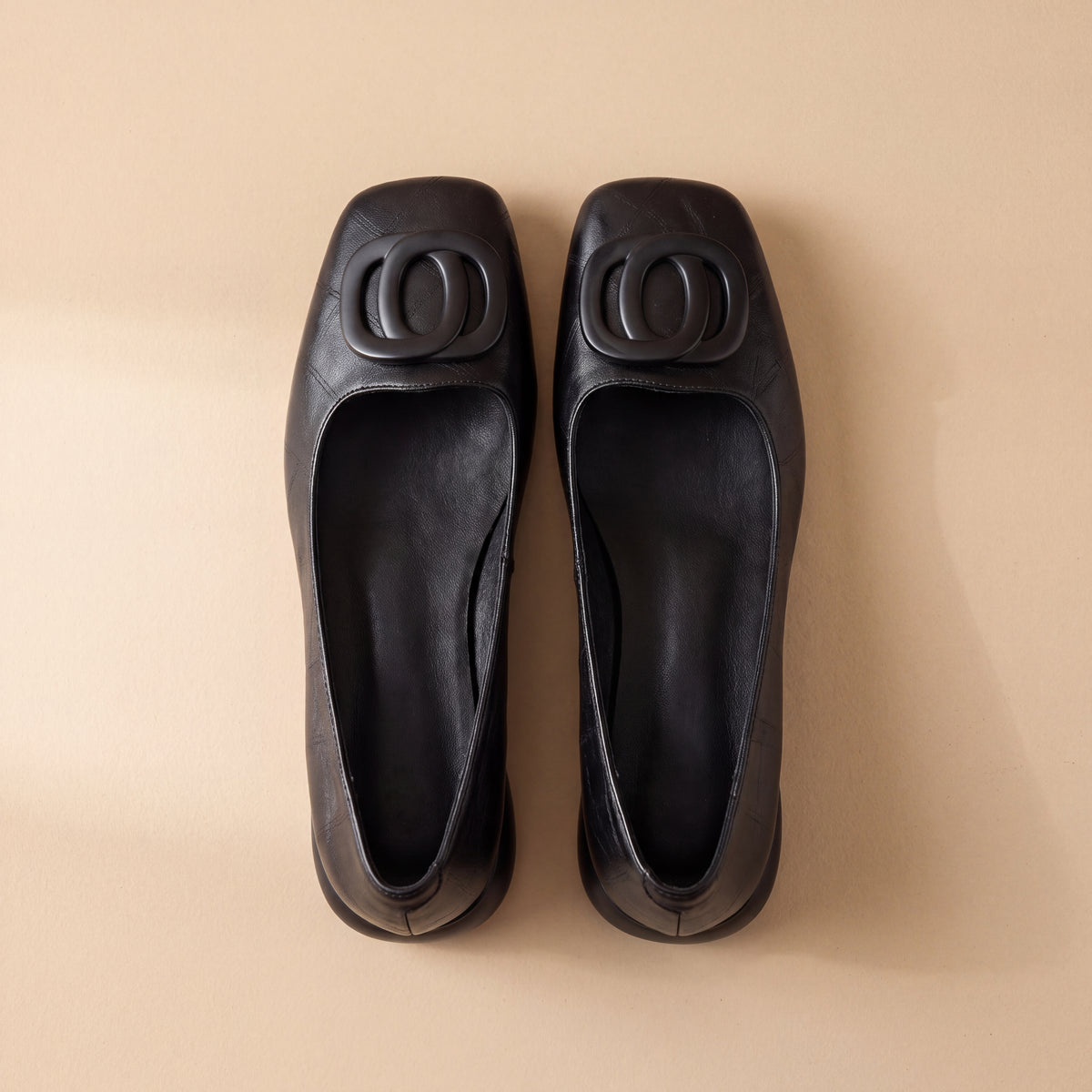 Opium | Leather Ballet Flats