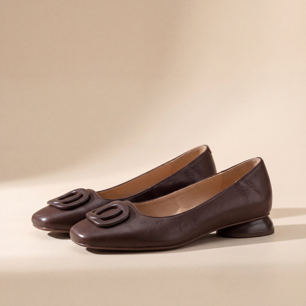 Opium | Leather Ballet Flats