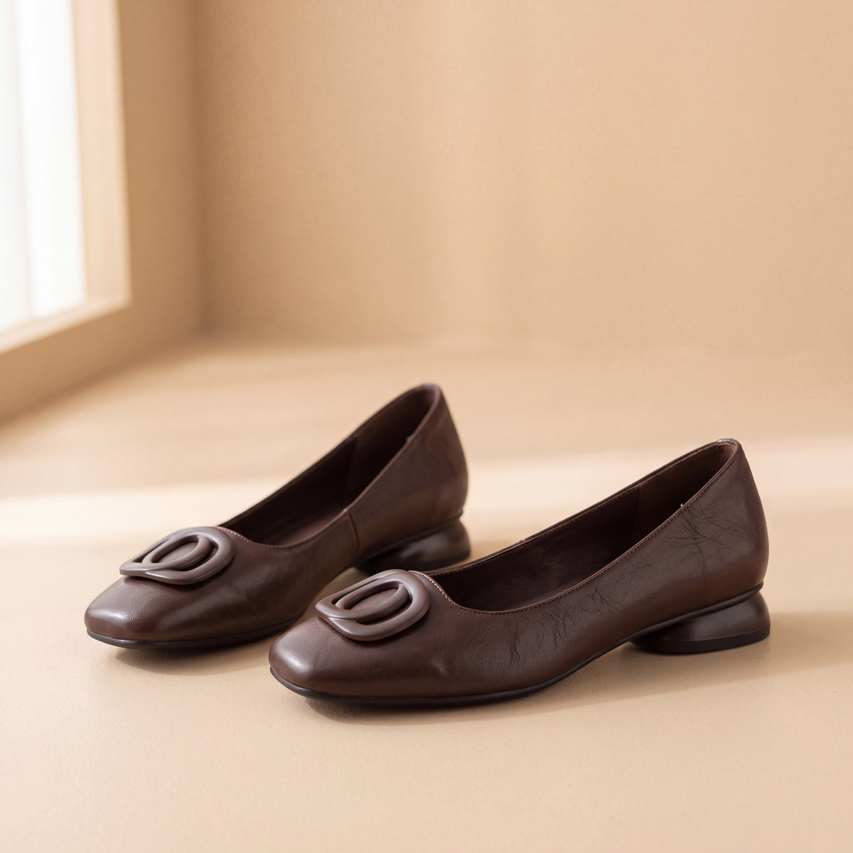Opium | Leather Ballet Flats