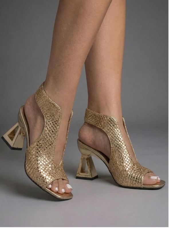 Vittoria | Elegant Woven Heeled Sandals