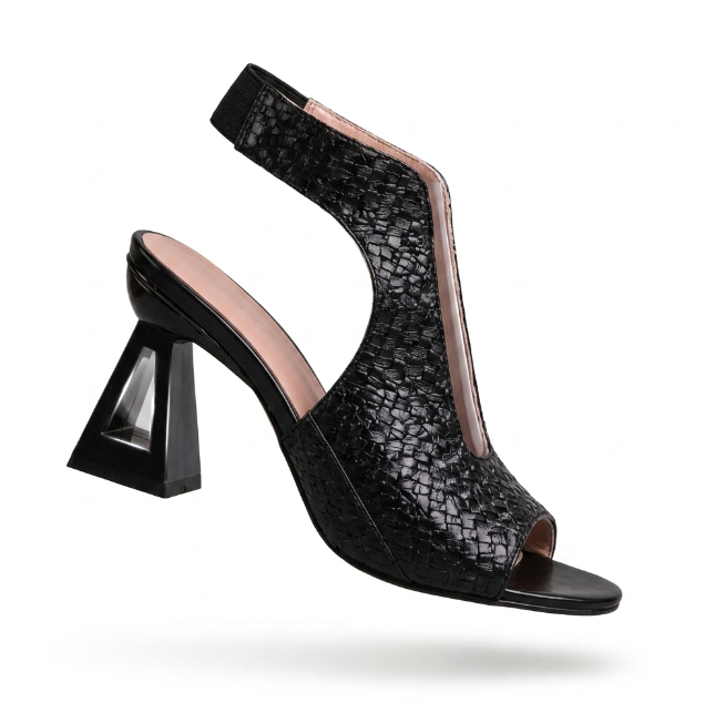 Vittoria | Elegant Woven Heeled Sandals