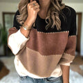 Regina | Pullover Chic Knit Striped Sweater