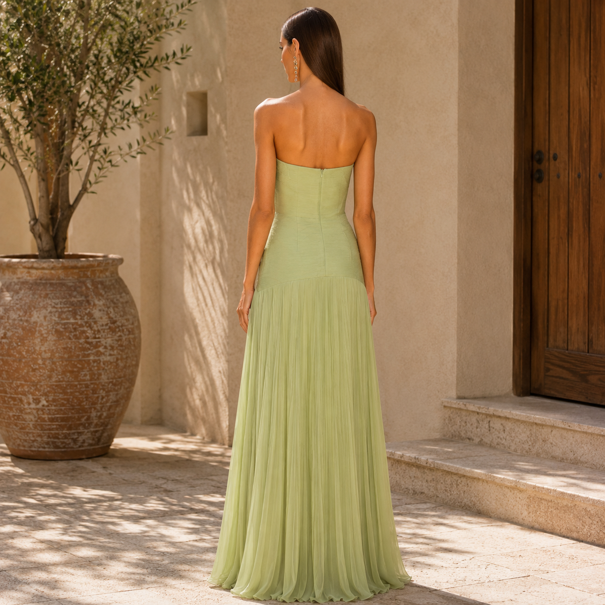 Dress with Off-Shoulder