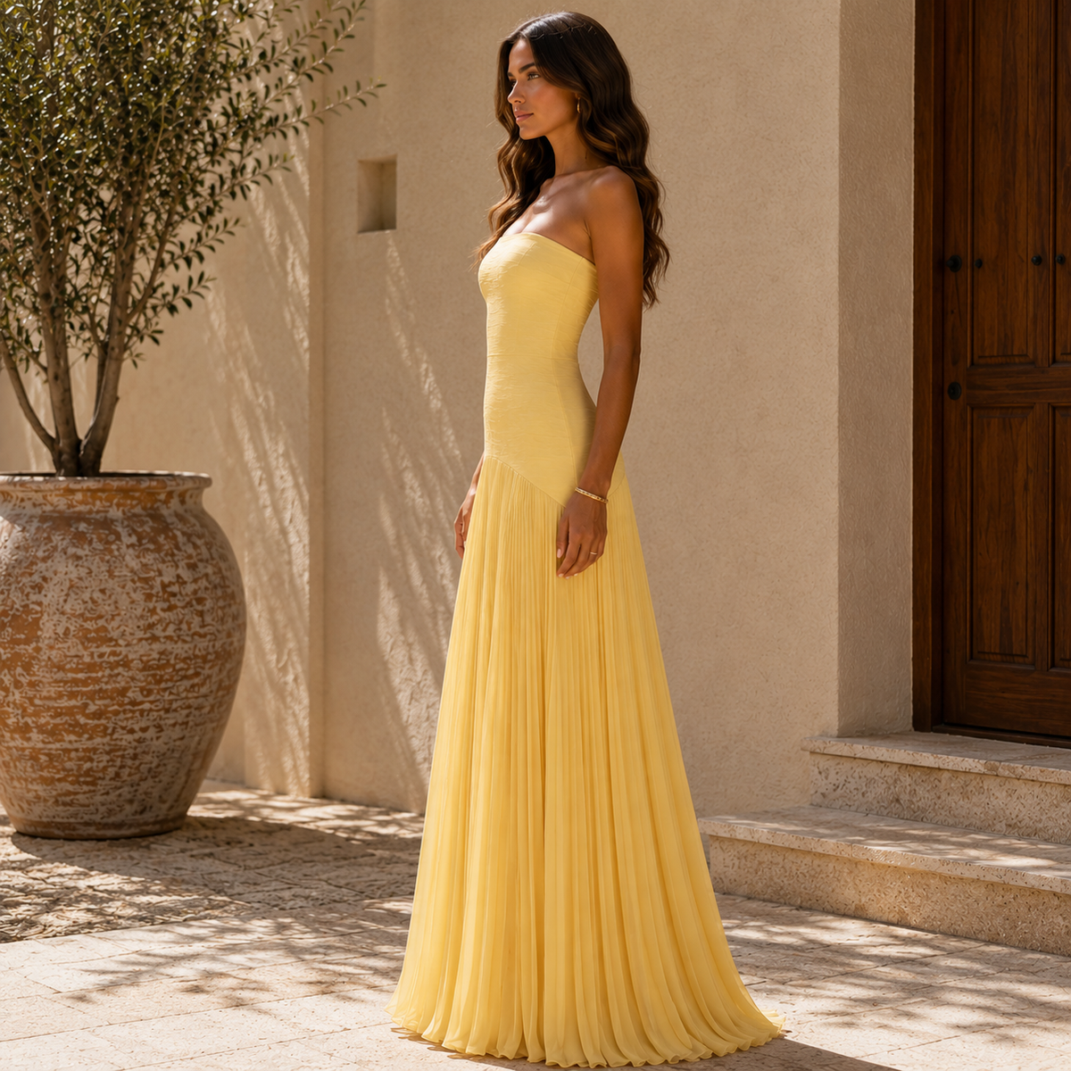 Dress with Off-Shoulder