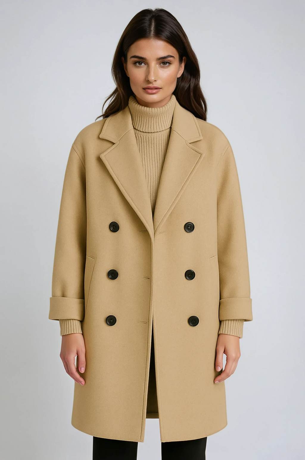 Marzia | Classic Wool Coat with Belt