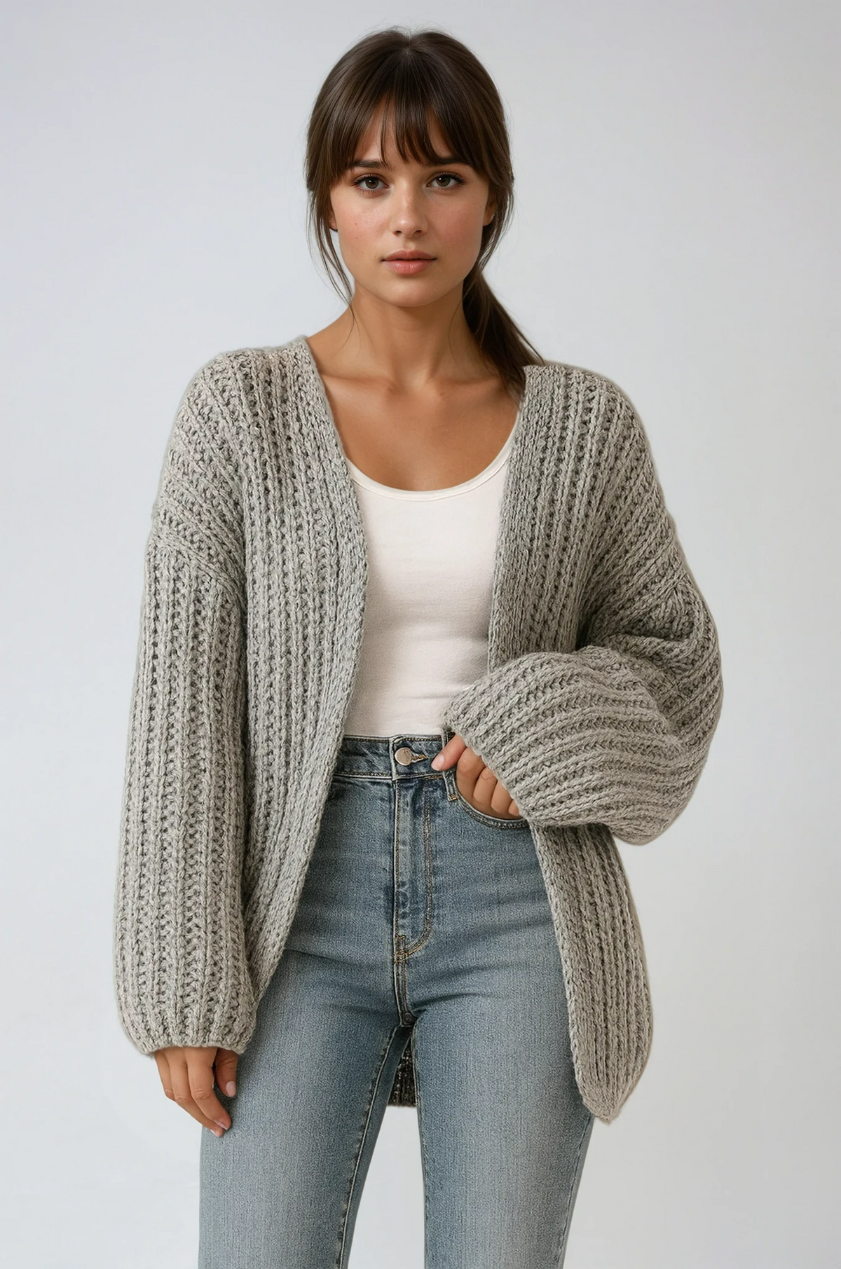 Tullia | Knitted cardigan with oversized sleeves