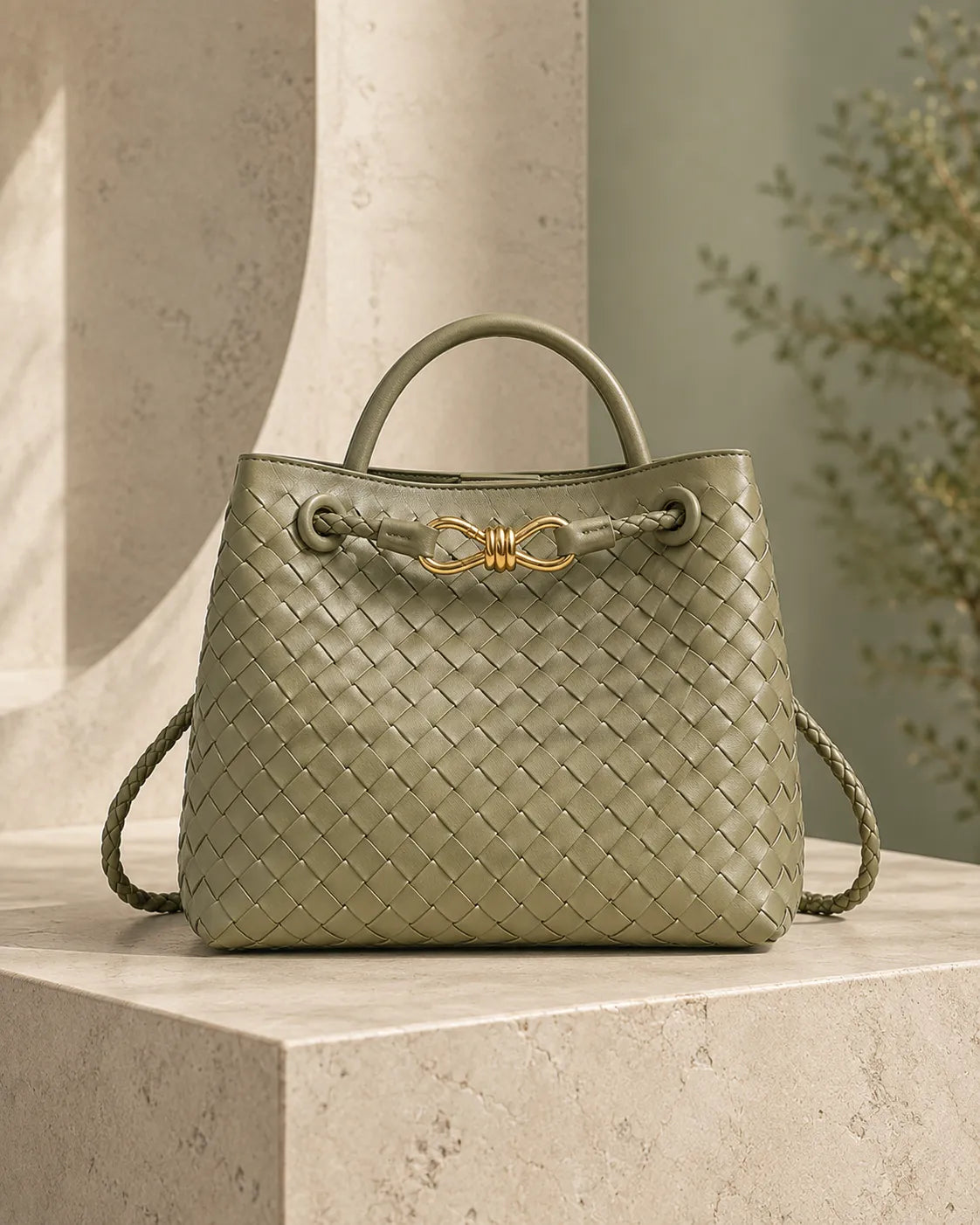 Valeria | Braided Bag with Handles