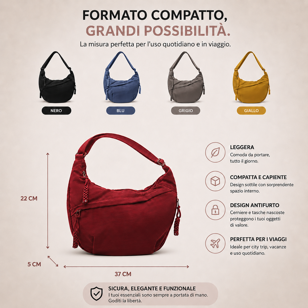 Aria | Black Shoulder Bag