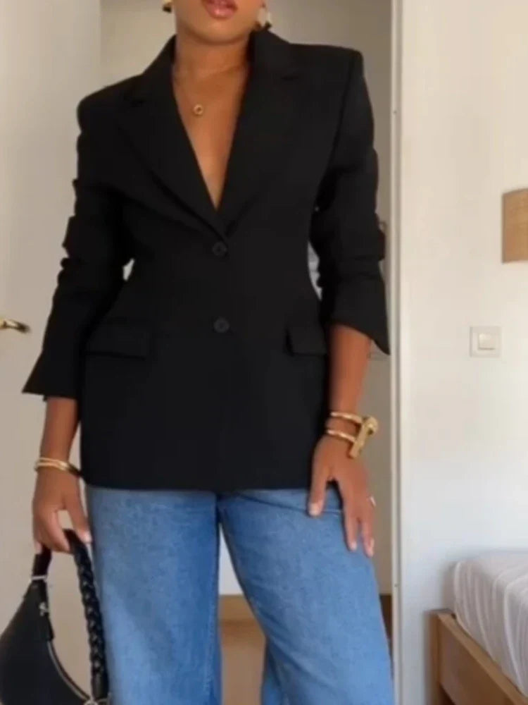 Emma | Giacca blazer chic – elegante collo a revers per uno stile versatile