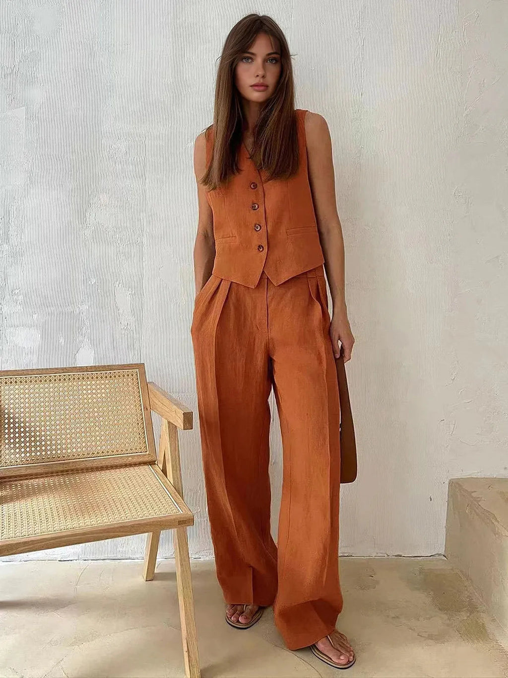 Berenice | Two-Piece Two Pieces Cotton Set & Linen
