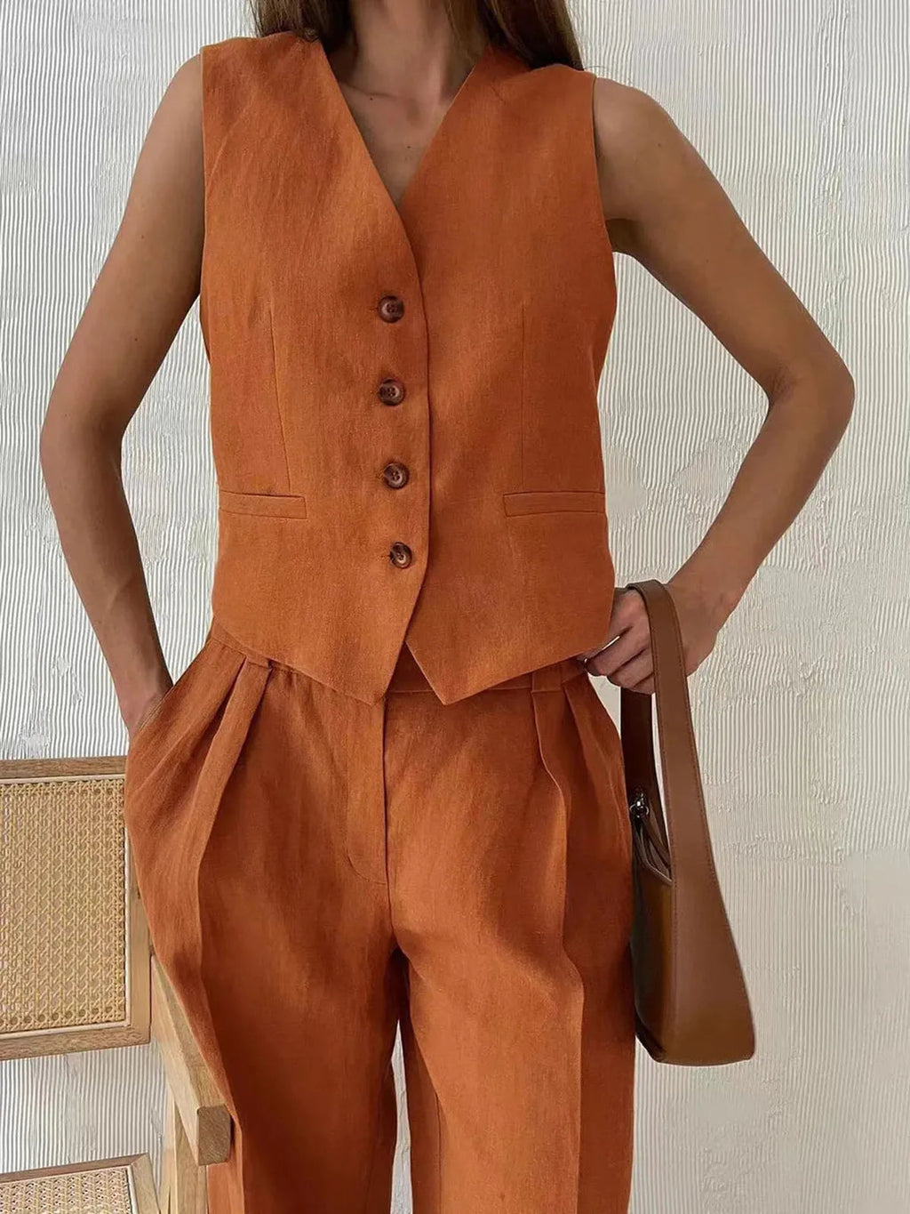 Berenice | Two-Piece Two Pieces Cotton Set & Linen