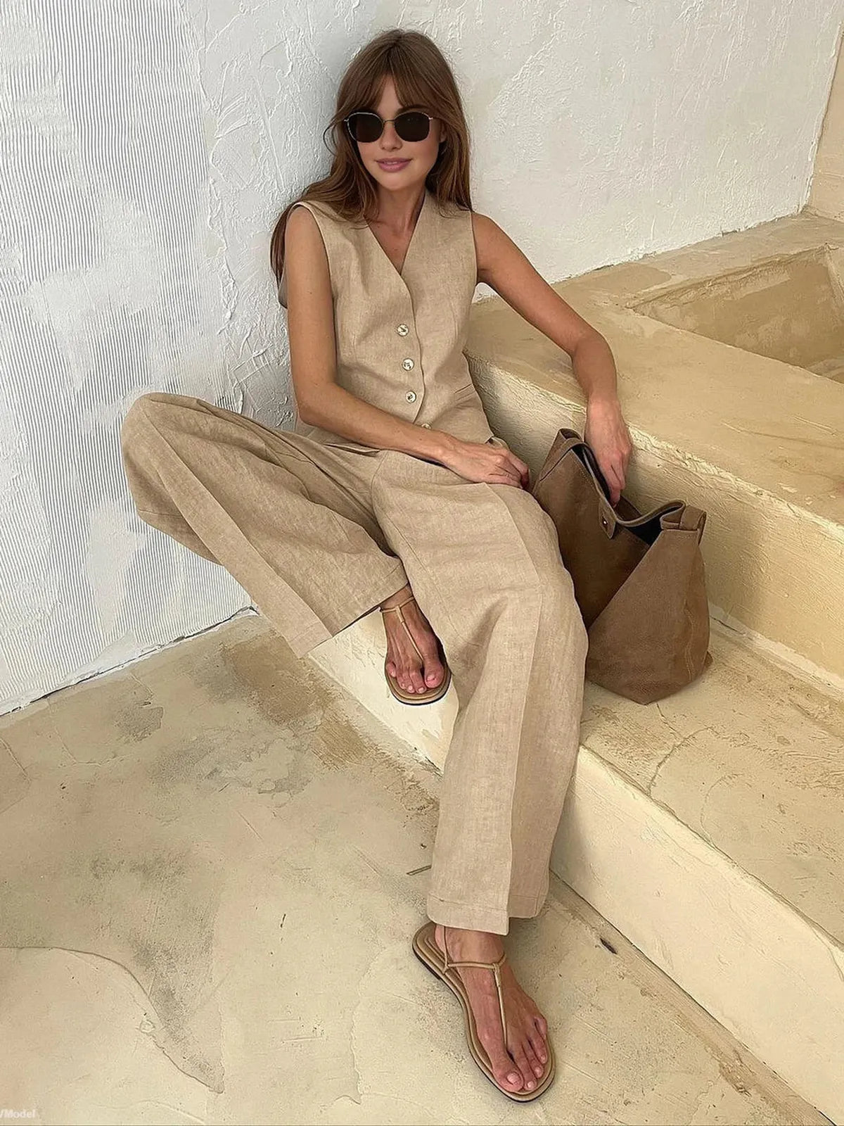 Berenice | Two-Piece Two Pieces Cotton Set & Linen