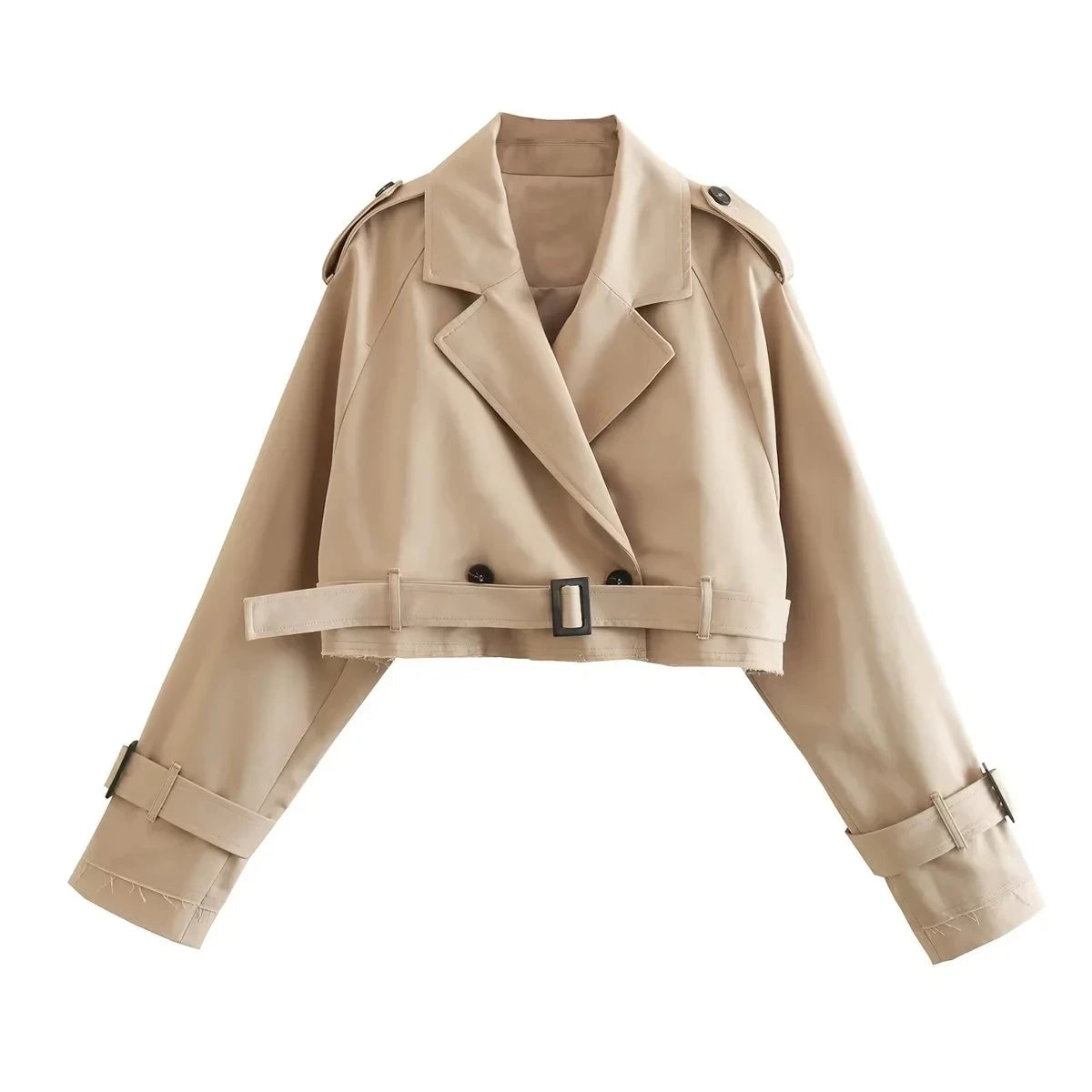 Sperandia | Short Trench Coat with Waist Belt