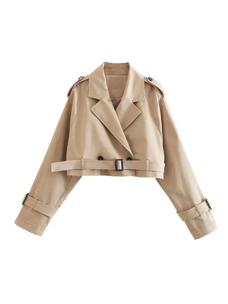 Sperandia | Short Trench Coat with Waist Belt