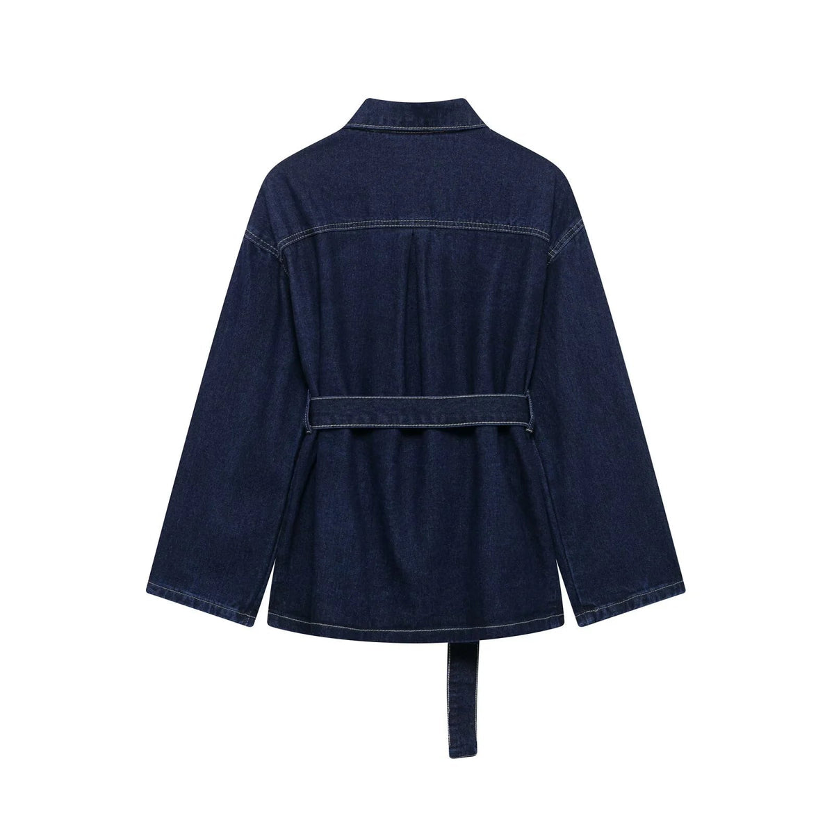 Salvatrice | Denim Utility Jacket with Belt