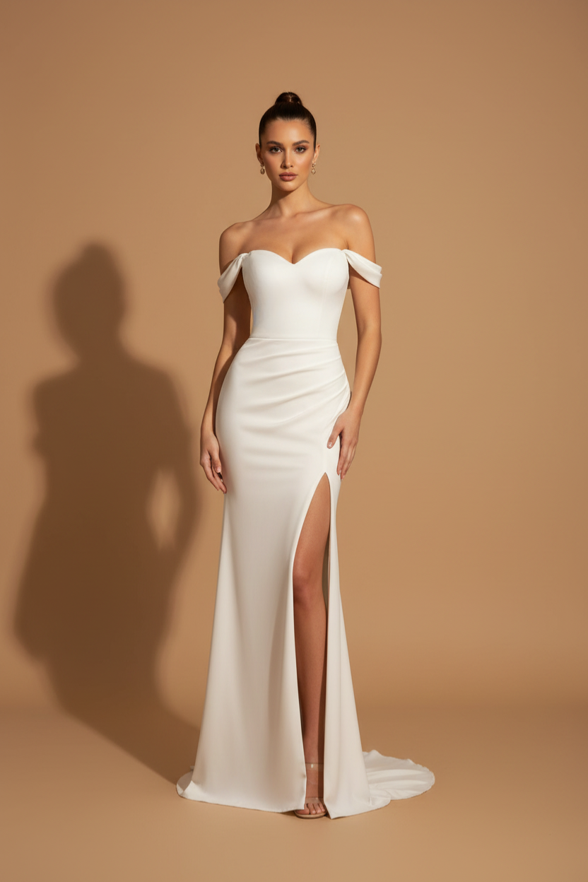 Maxi Elegant Aura Dress – Ivory