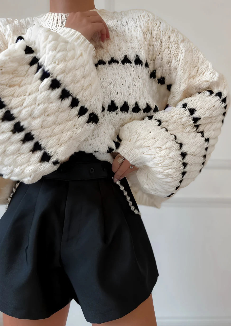 Evelina | Knit Textured Sweater
