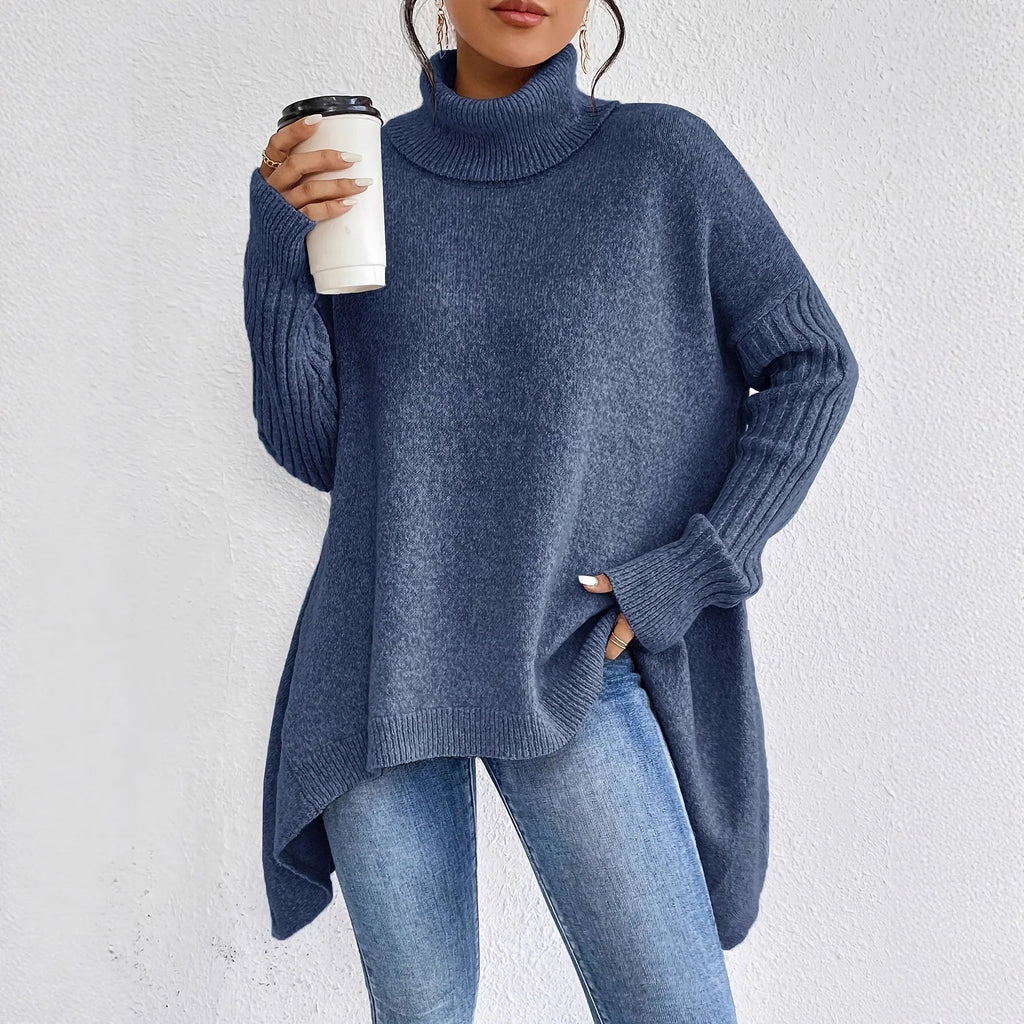 Stefania | Oversized in Cashmere Sweater with Turtleneck