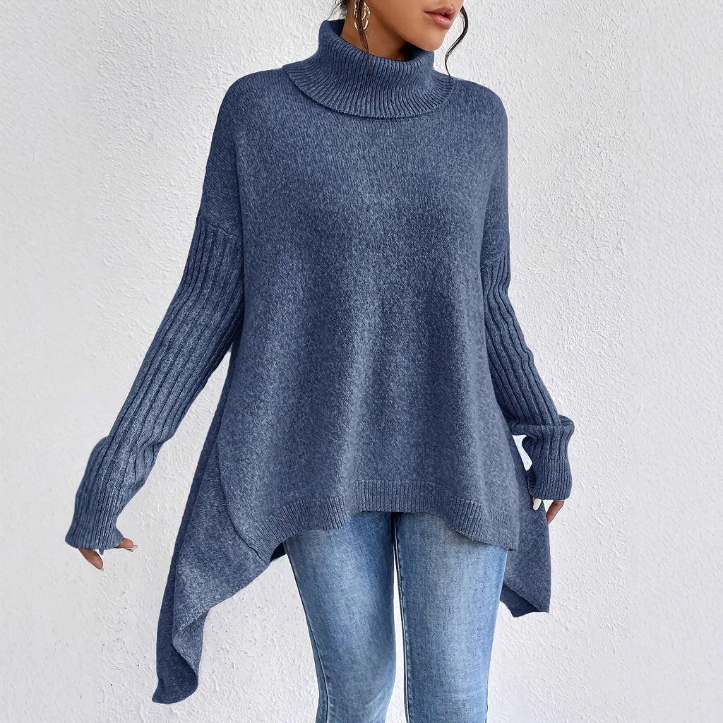 Stefania | Oversized in Cashmere Sweater with Turtleneck