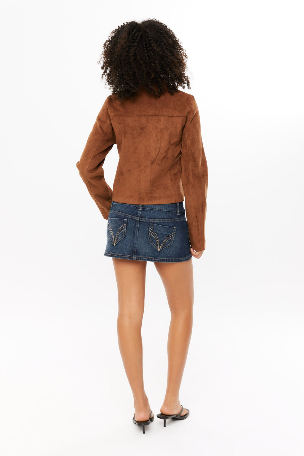 Sebastiana | Short Faux Suede Jacket
