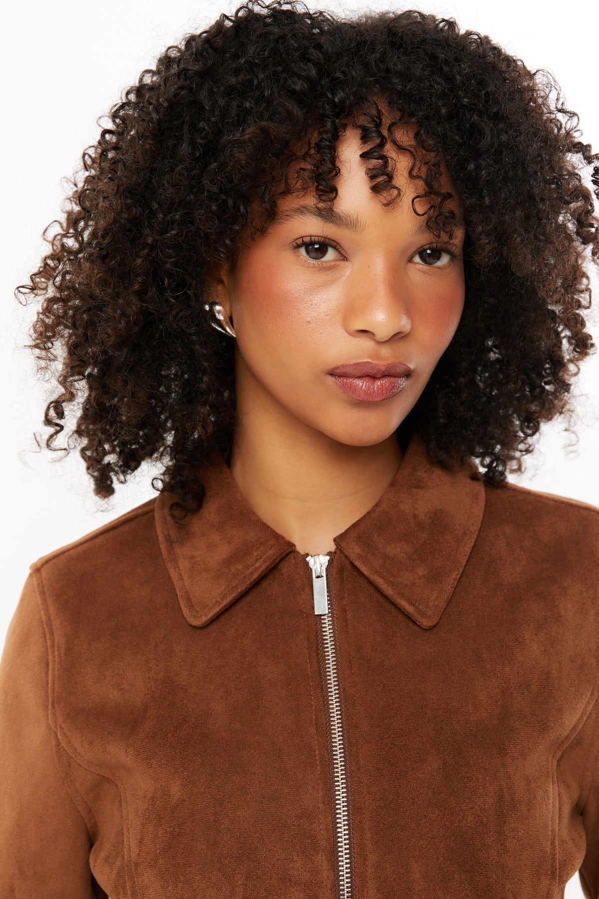 Sebastiana | Short Faux Suede Jacket