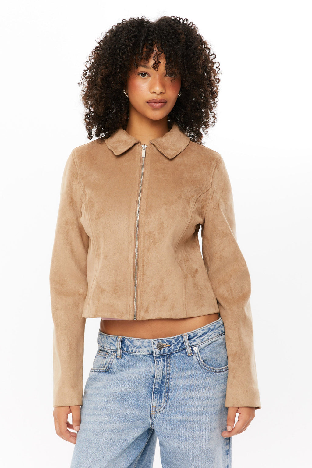 Sebastiana | Short Faux Suede Jacket
