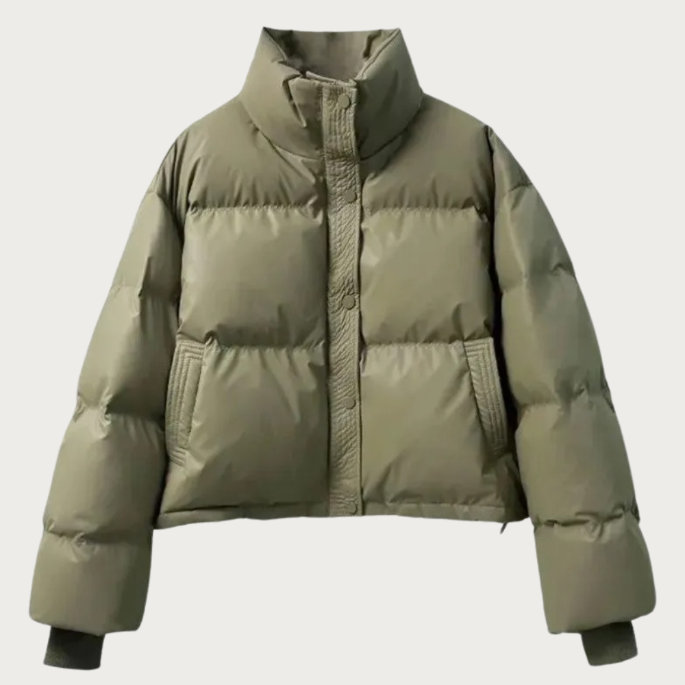 Silveria | Short Puffer Coat with Detachable Belt