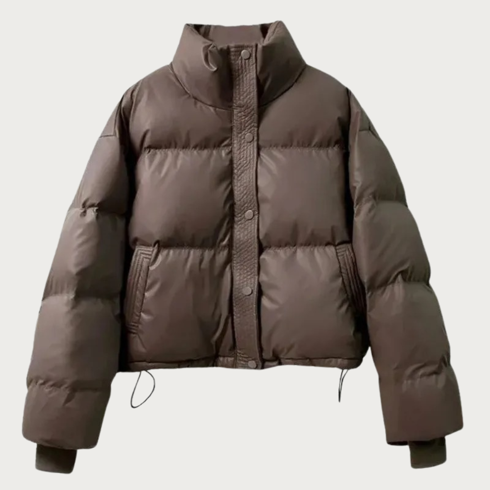 Silveria | Short Puffer Coat with Detachable Belt