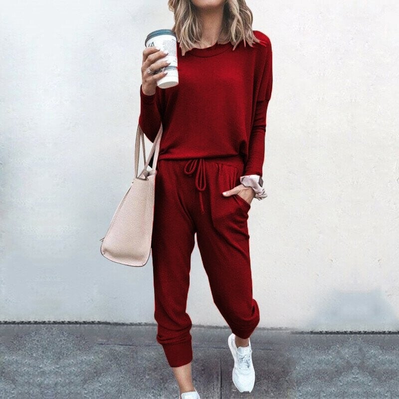 Brigida | Two-Piece Matching Two Pieces Set with Top & Trousers