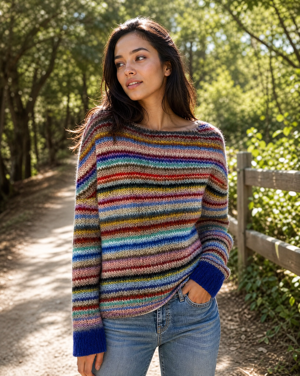 Fausta | Retro Lavorato Sweater with Knit Top for Women