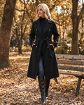 Graziella | Winter Long Trench Coat with Belt & Imbottitura