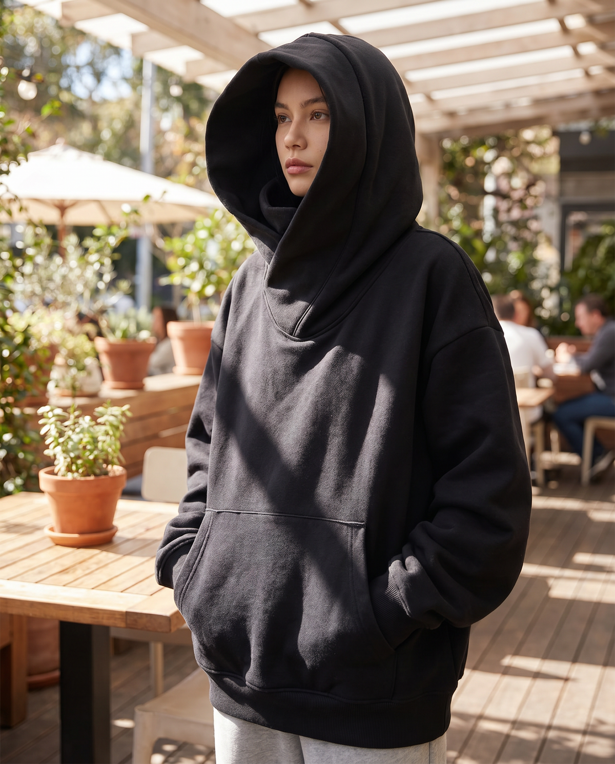 Sabina | Oversized Sweatshirt with Turtleneck for Women