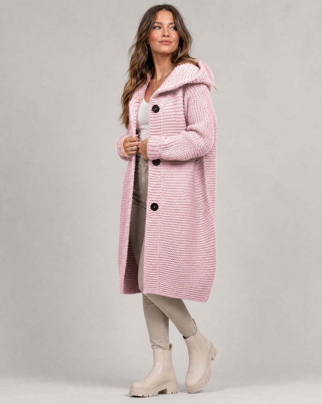 Filomena | Oversized Cardigan with Hood for Women