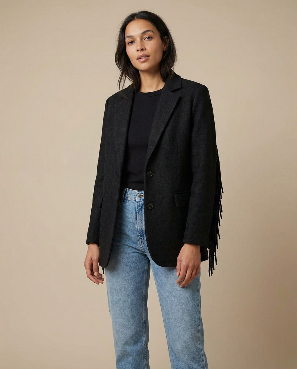 Teresa | Jacket Autumn Bomber Jacket – Elegant Wool Blazer with Nappe