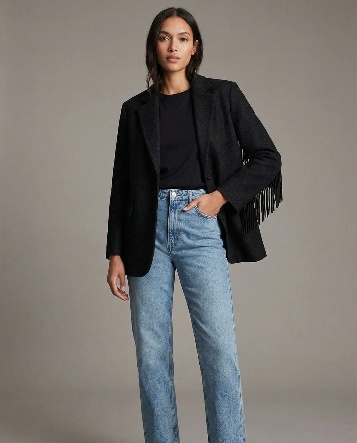 Teresa | Jacket Autumn Bomber Jacket – Elegant Wool Blazer with Nappe