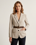 Eleonora | Jacket for Two-Piece Set – Elegant Fit Soft with Waist Belt