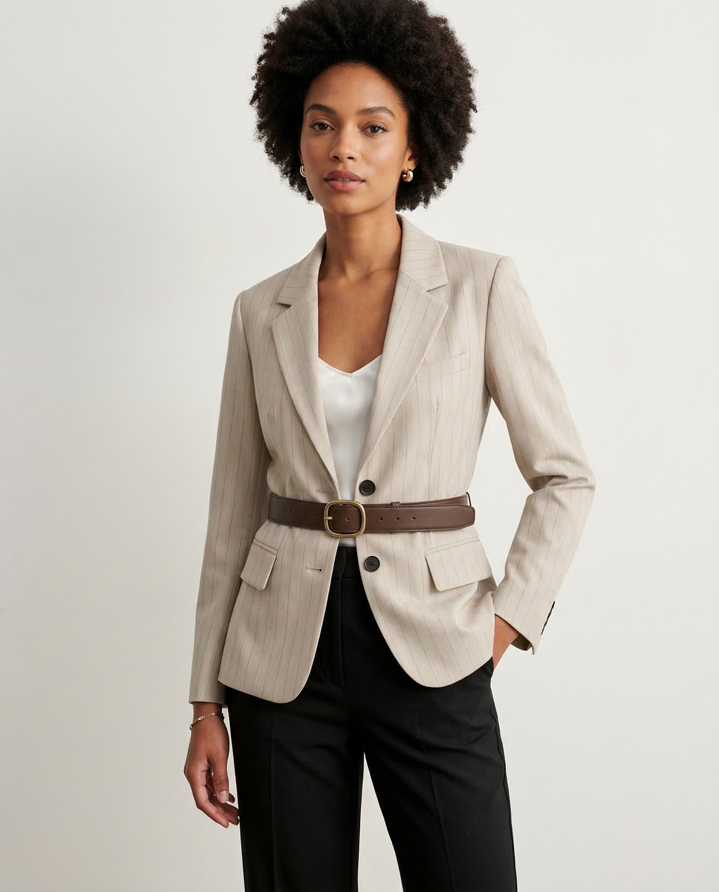 Eleonora | Jacket for Two-Piece Set – Elegant Fit Soft with Waist Belt