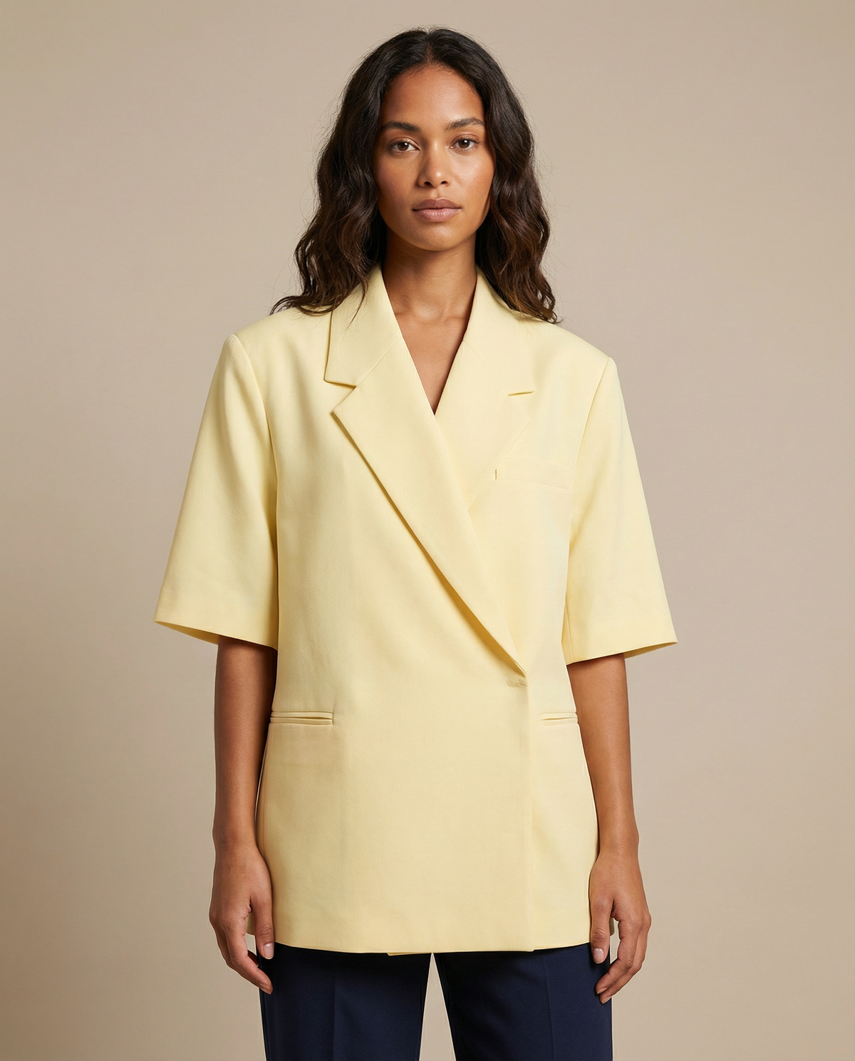 Zaira | Oversized Blazer – elegant short-sleeved summer outerwear