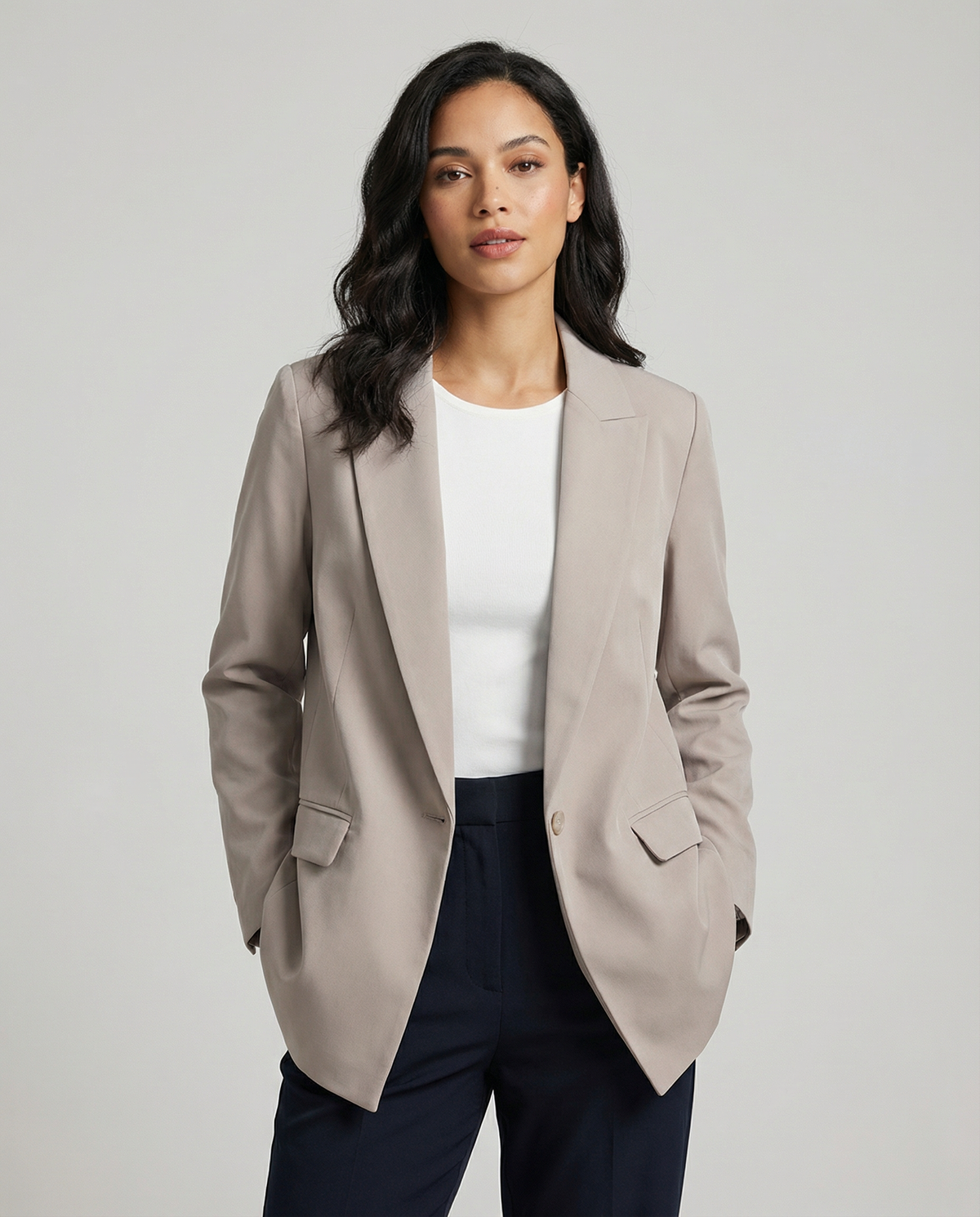 Paola | Oversized linen blazer – effortless smart casual