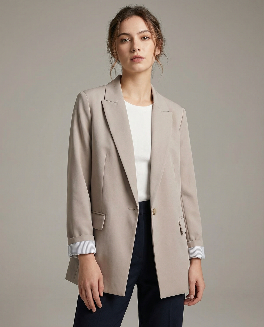 Paola | Oversized Linen Blazer – Style Casual Office without Sforzo