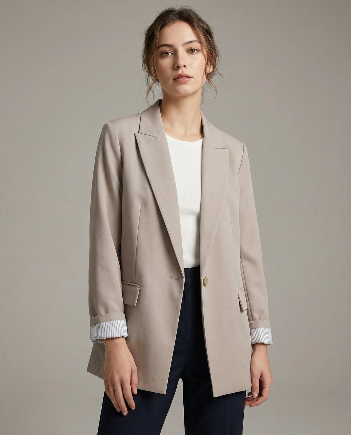 Paola | Oversized Linen Blazer – Style Casual Office without Sforzo