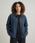 Rina | Long Oversized Denim Jacket with Pockets Utility