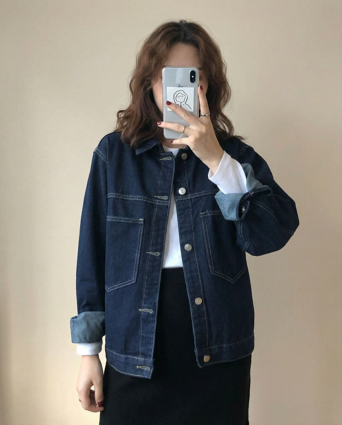 Serafina | Classic Denim Jacket with Chest Pockets